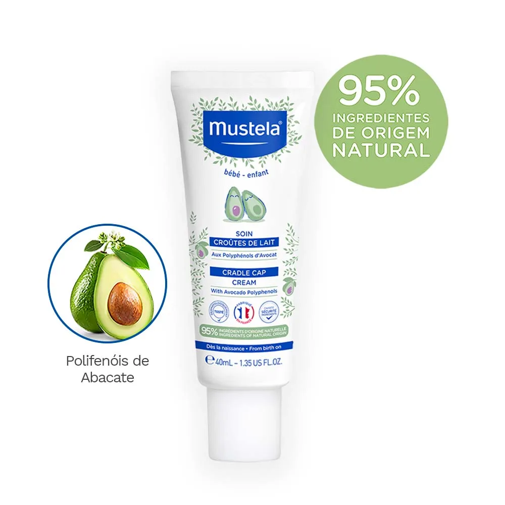 Creme para Crosta Láctea Mustela Stelaker Bebê Hipoalergênico 40ml