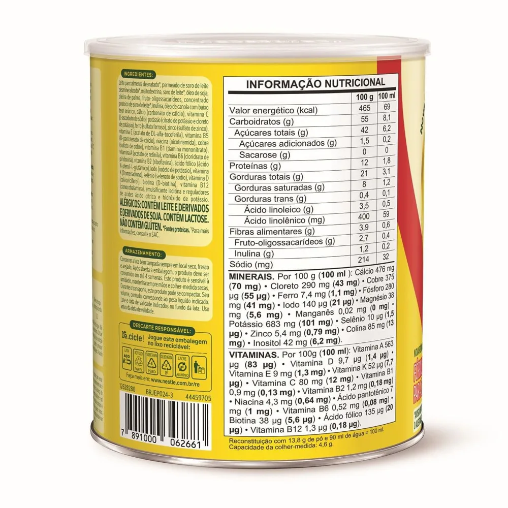 Fórmula Infantil Ninho Primeira Infância 1 a 3 Anos Nutri Fases 1+ 800g