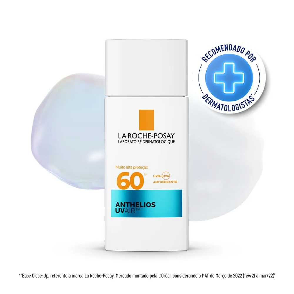 Protetor Solar Facial Anthelios UV Air Sem Cor Fps60 45ml