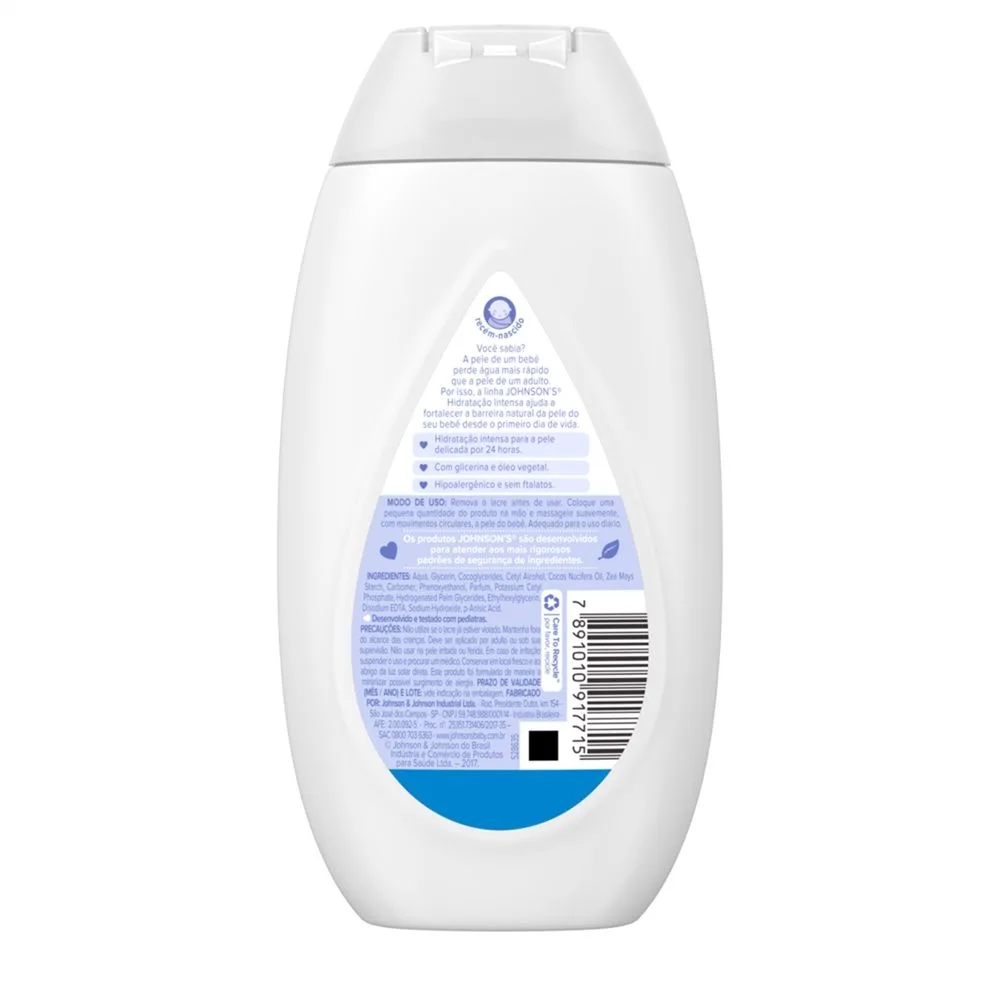 Loção Hidratante Infantil Johnson's Baby Hidratação Intensa 200ml