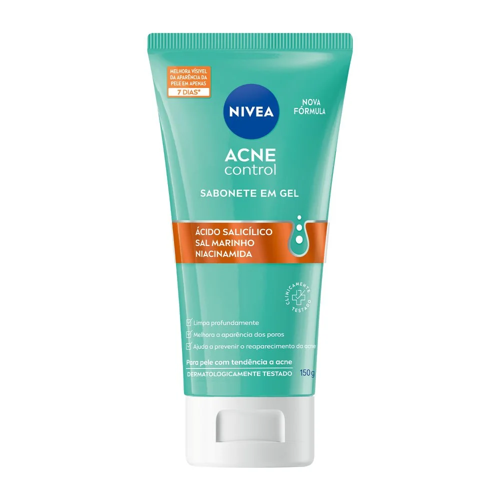 Sabonete em Gel Facial Nivea Acne Control com Ácido Salicílico 150g