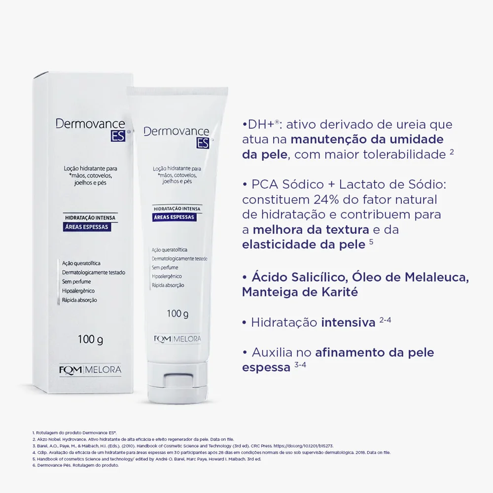 Loção Corporal Dermovance ES Hidratante para Áreas Espessas 100g