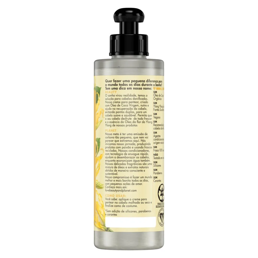 Creme de Pentear Love Beauty & Planet Reparação Intensa Vegano 200ml