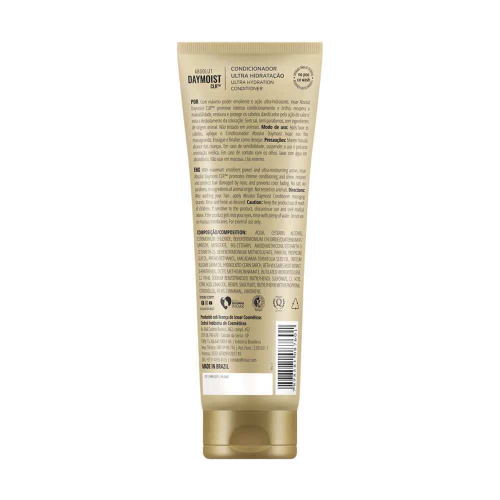 Condicionador Inoar Absolut Daymoist CLR Ultra Hidratação 240ml