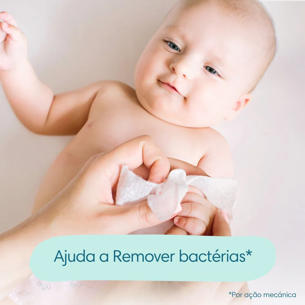 Lenços Umedecidos Pampers Higiene Completa Sem Álcool e Sem Perfume 48 Unidades
