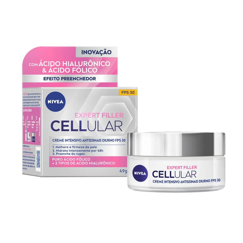 Creme Facial Nivea Cellular Antissinais FPS 30 52g