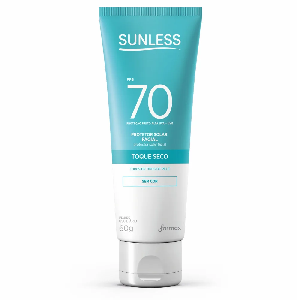 Protetor Solar Facial Sunless Sem Cor Fps70 60g