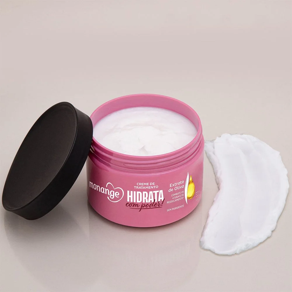 Creme de Tratamento Capilar Monange Hidrata Extrato de Oliva 300g