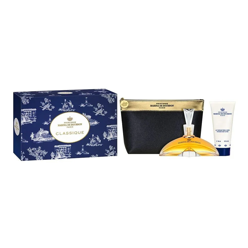 Kit Marina de Bourbon Classique - Loção Corporal - Necessaire - 100ml