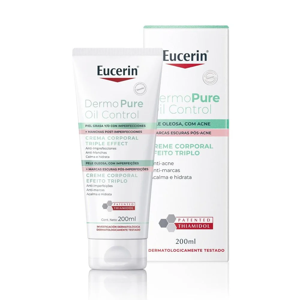 Creme Corporal Eucerin DermoPure Oil Control Efeito Triplo 200ml