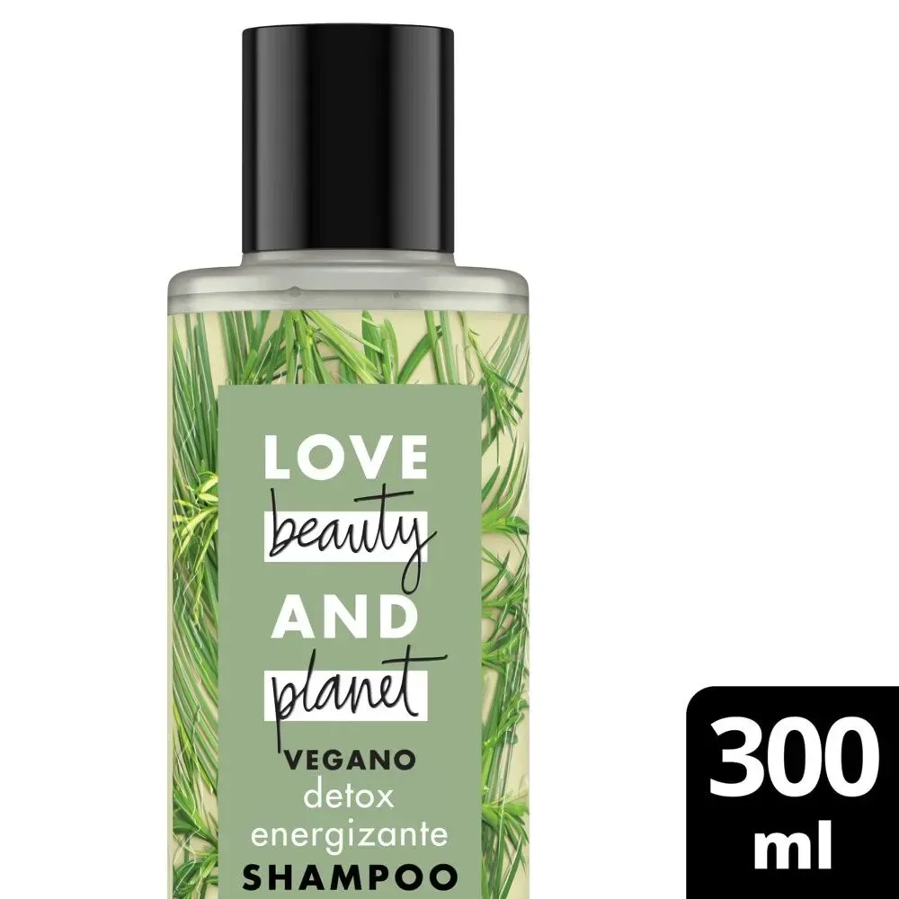 Shampoo Love Beauty & Planet Detox Energizante Vegano 300ml