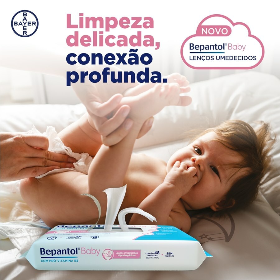 Bepantol Baby Lenços Umedecidos Hipoalergênico Com Pró Vitamina B5 - 192 Unidades Leve Mais E Pague Menos