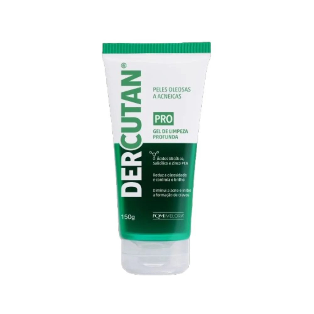 Gel de Limpeza Facial Melora Dercutan Pro Pele Oleosa e Acneica 150g