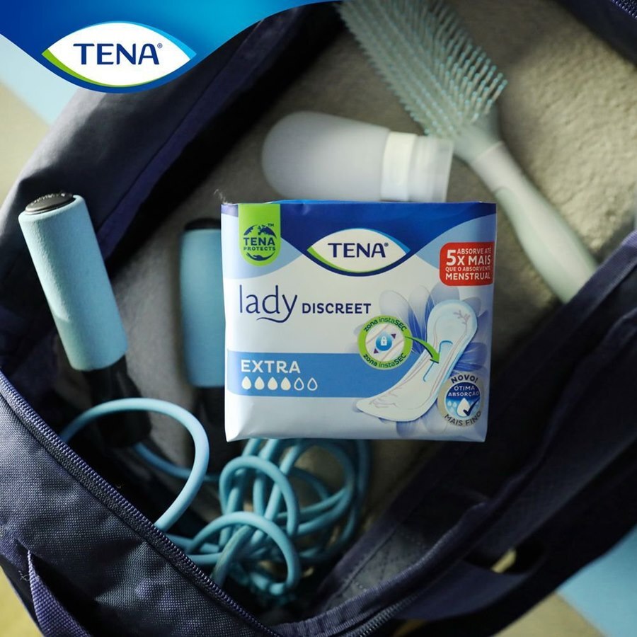 Absorvente Para Incontinência Urinária Tena Lady Discreet Extra Sem Abas - 8 Unidades