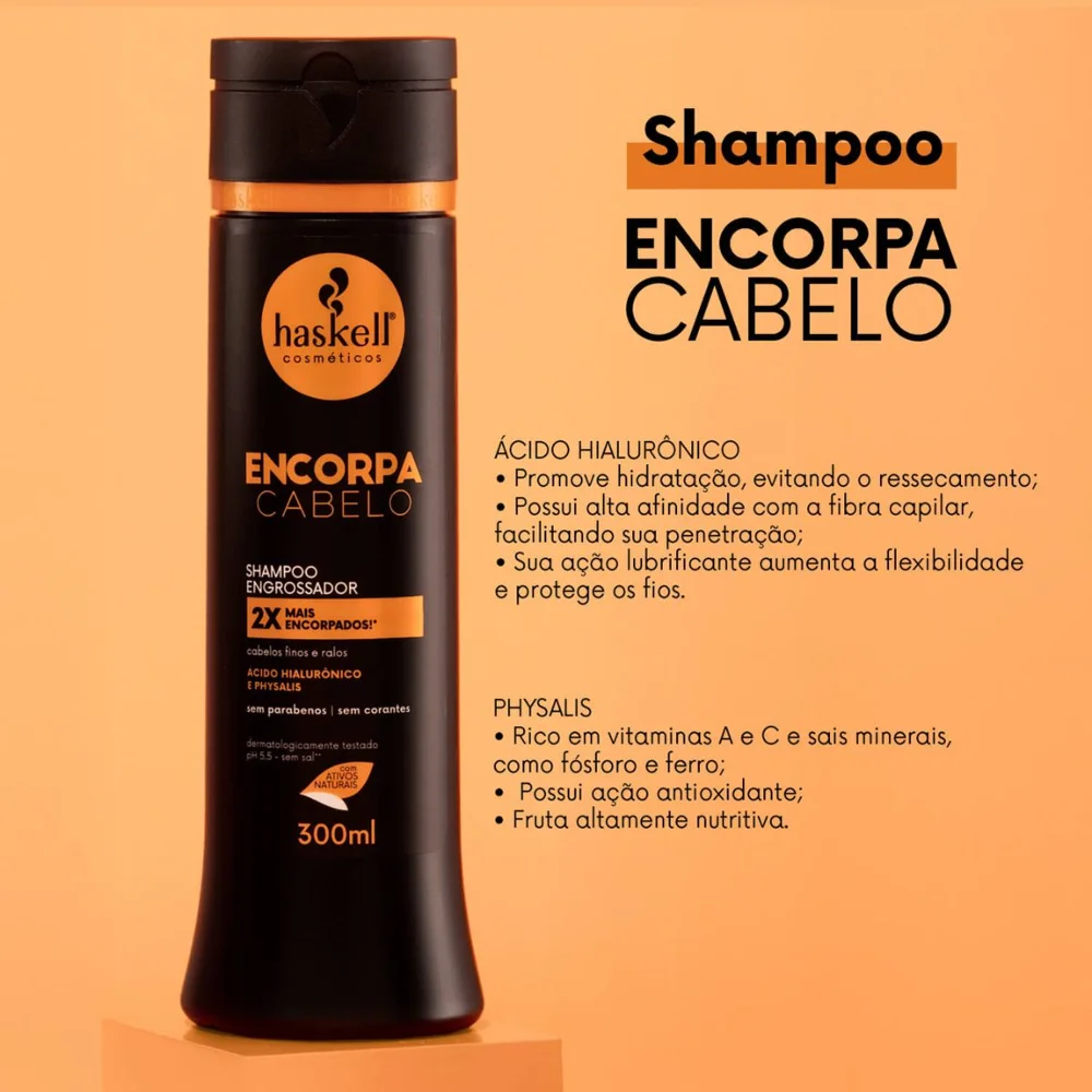 Shampoo Encorpa Cabelo Engrossador 300ml