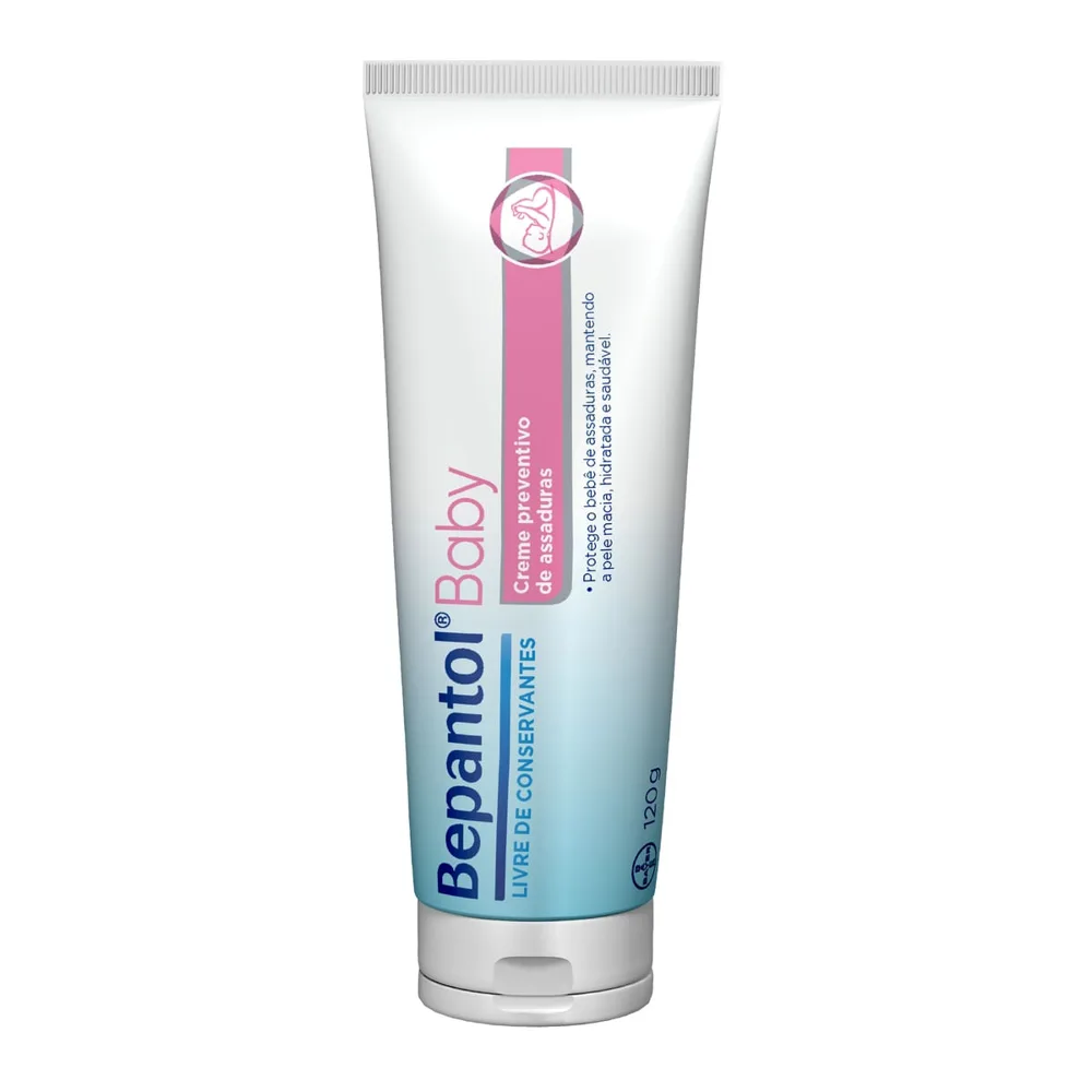 Creme Preventivo de Assaduras a Bepantol Baby com Pró-Vitamina B5 Hipoalergênico Recém-Nascido 120g