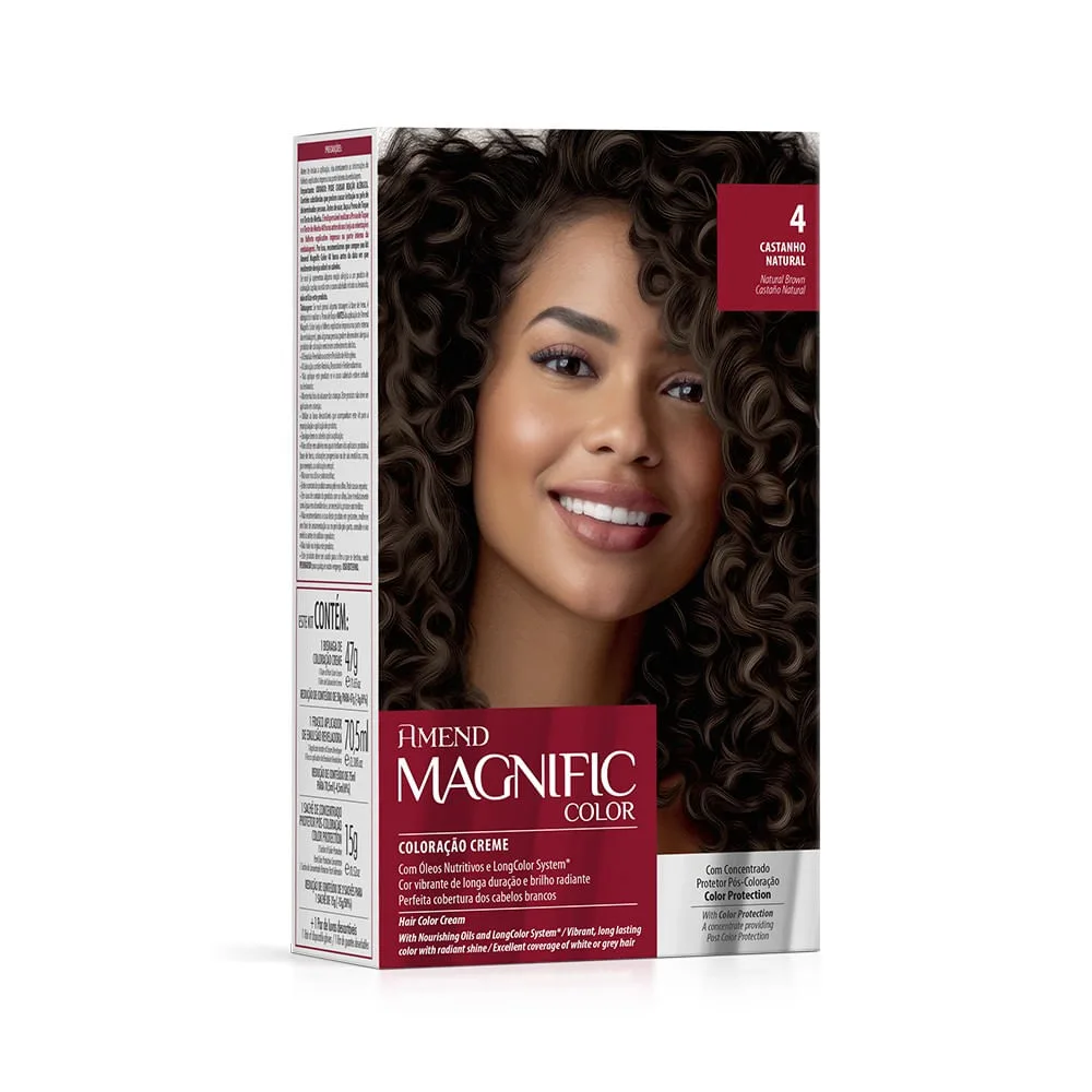 Tinta De Cabelo Amend Magnific 40 Castanho Natural