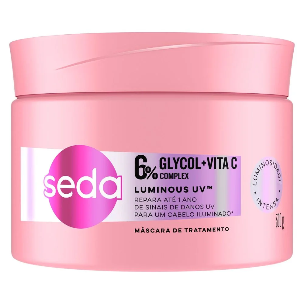 Máscara Capilar Seda Luminous UV Glycol + Vita C 300g