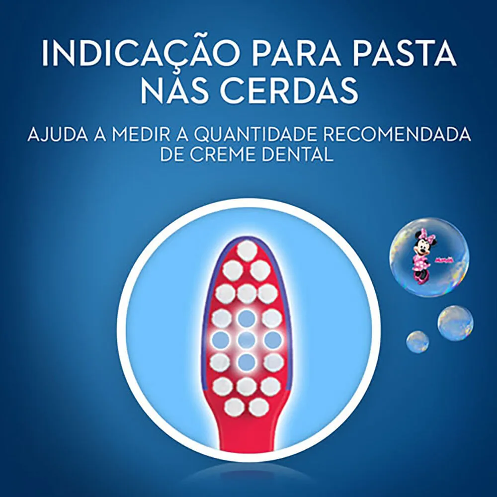 Escova Dental Infantil Oral-B Mickey Cerdas Macias +3 anos 1 Unidade