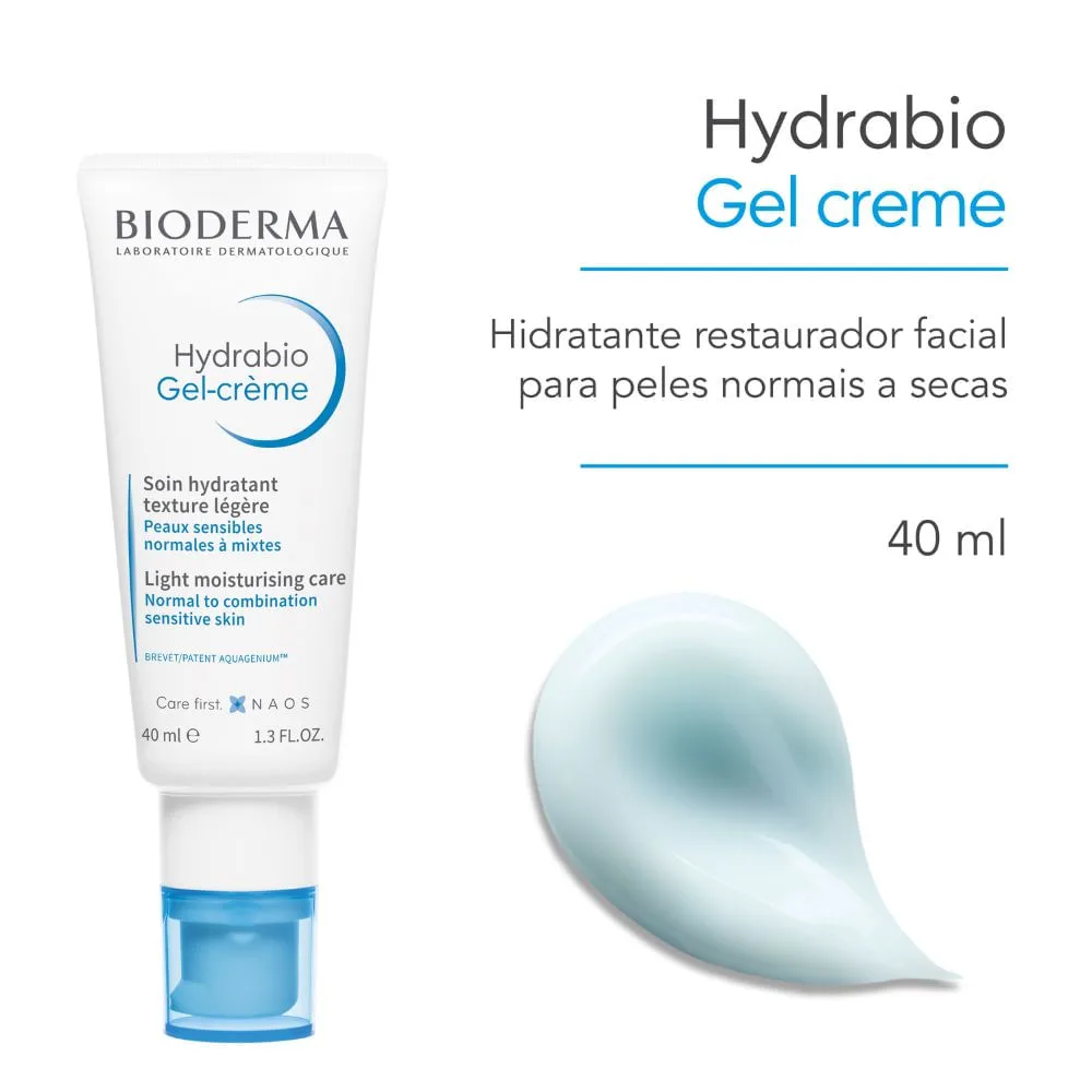 Creme Facial Bioderma Hydrabio Gel Creme Hidratante 40ml