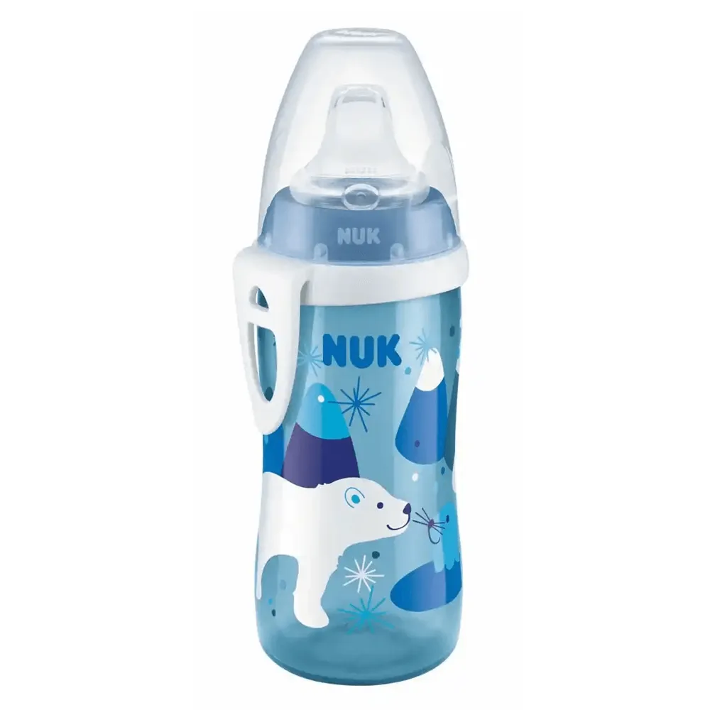 Copo de Transição NUK Active Cup +12 meses Antivazamento Azul 300ml 1 Unidade