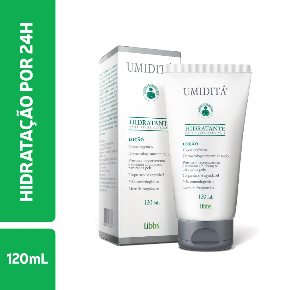 Loção Corporal Umiditá Hidratante Peles Sensíveis 120ml