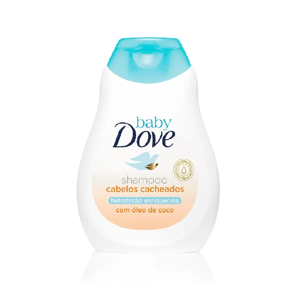 Shampoo Infantil Baby Dove Hidratação Enriquecida Cabelos Cacheados 200ml