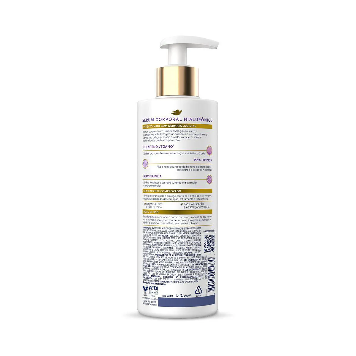 Dove Sérum Corporal Hialurônico Dermo Renovador 380ml