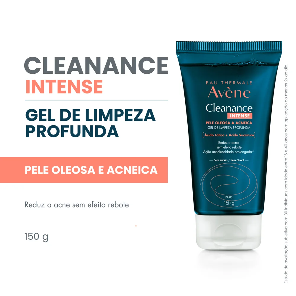 Gel de Limpeza Facial Avène Cleanance Intense Pele Oleosa e Acneica 150g