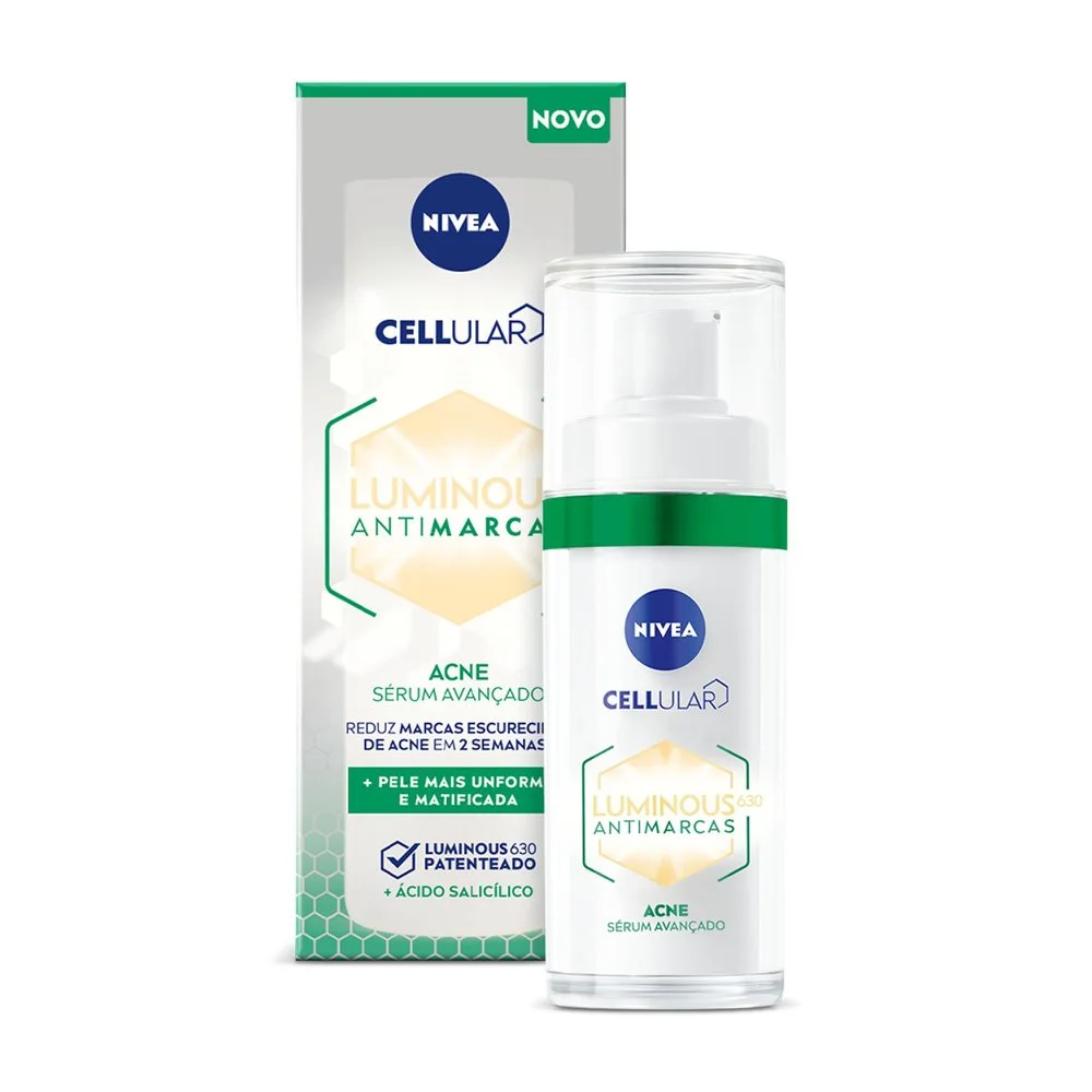 Sérum Facial Nivea Cellular Luminous 630 Antimarcas Acne FPS 60 30ml