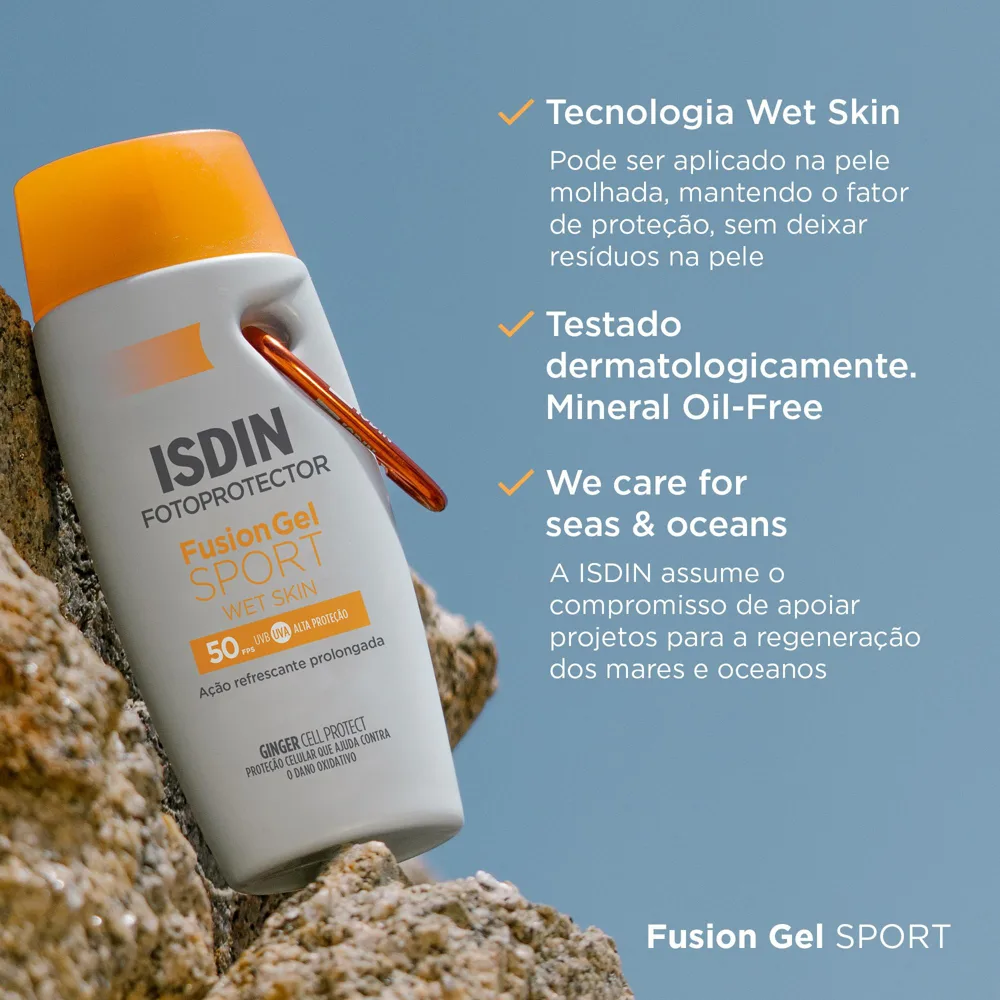 Protetor Solar ISDIN Fusion Gel Sport FPS50 Wet Skin 100ml
