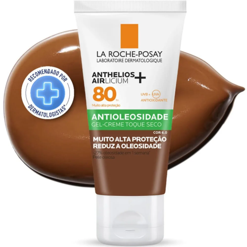 Protetor Solar Facial La Roche-Posay Anthelios Airlicium+ FPS80 Cor 6.0 40g