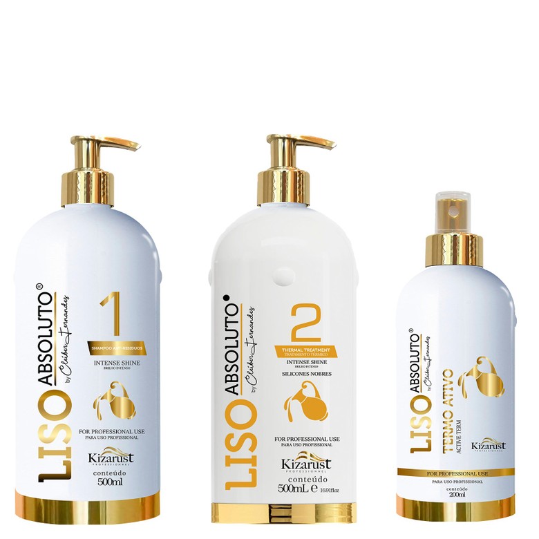 Kizarust Liso Absoluto Progressiva 500ml - Kit Completo