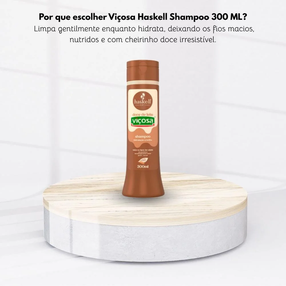 Haskell - Shampoo Viçosa Doce de Leite Hidratação 300ml