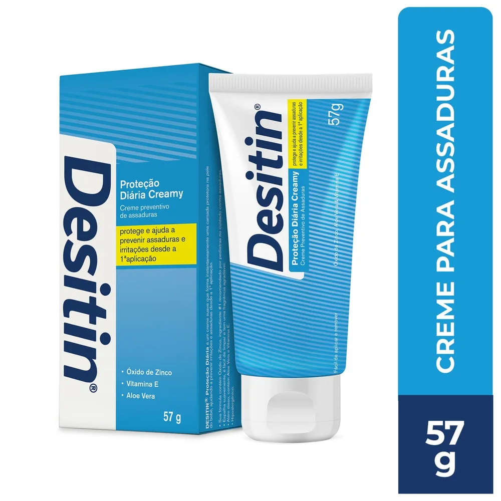 Creme Preventivo De Assaduras Desitin Proteção Diária Creamy 57G