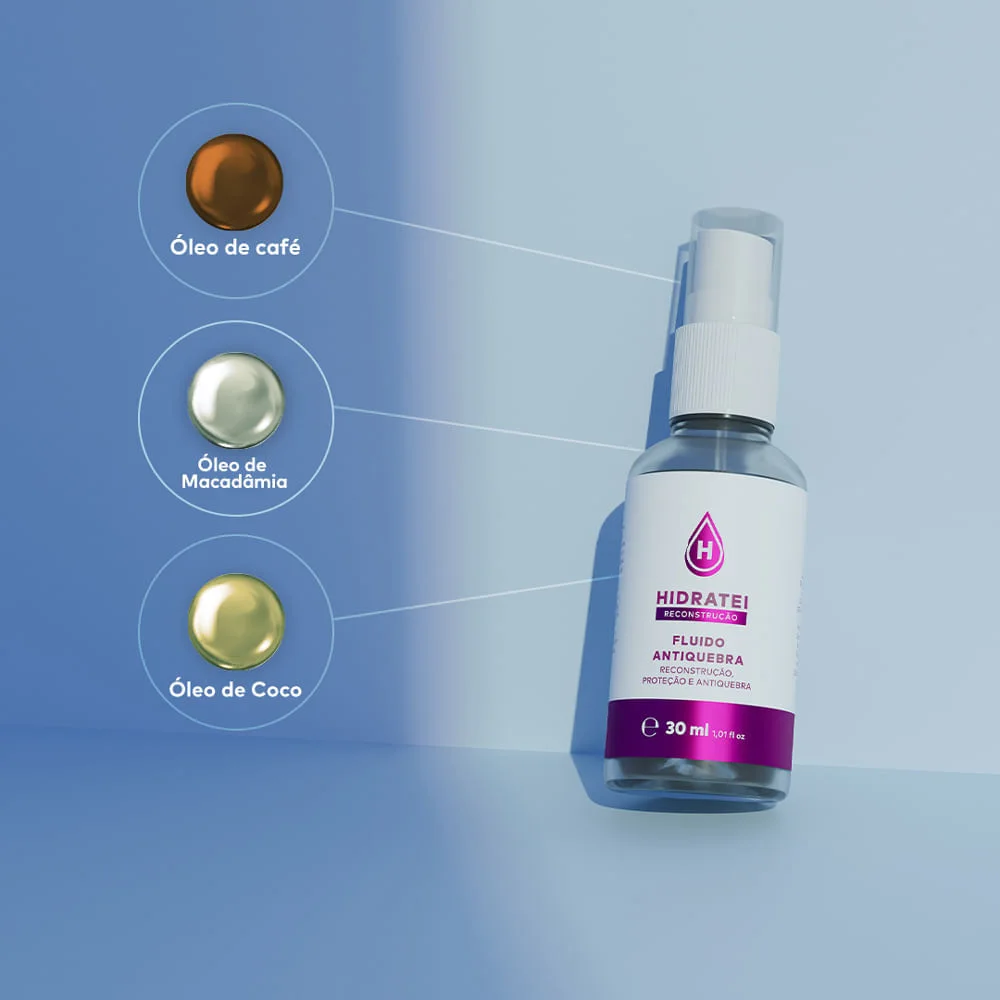 Fluído Hidratei Reconstrução Antiquebra 30ml