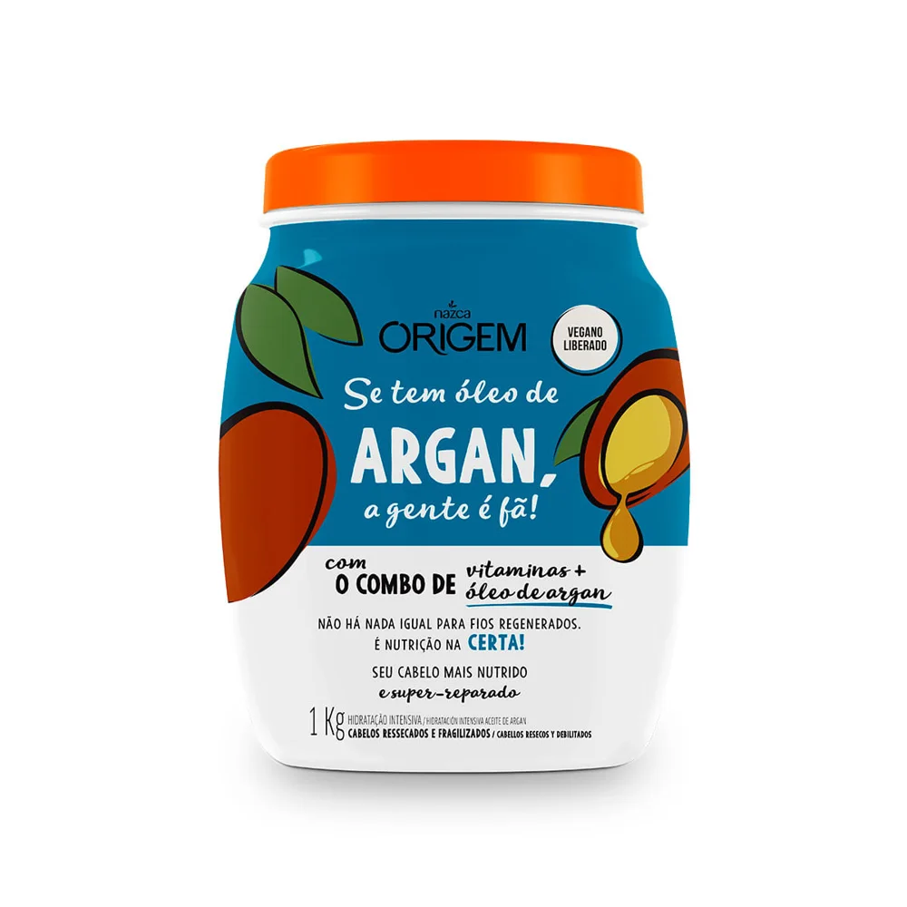 Creme de Tratamento Capilar Origem Se tem Óleo de Argan a Gente é Fã Vegano 1kg