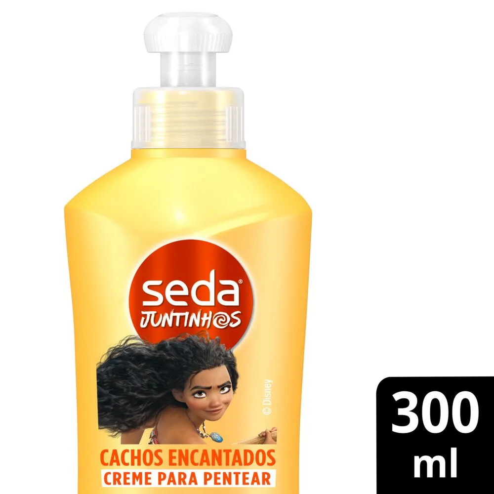 Creme para Pentear Infantil Seda Juntinhos Moana Cachos Encantados 300ml