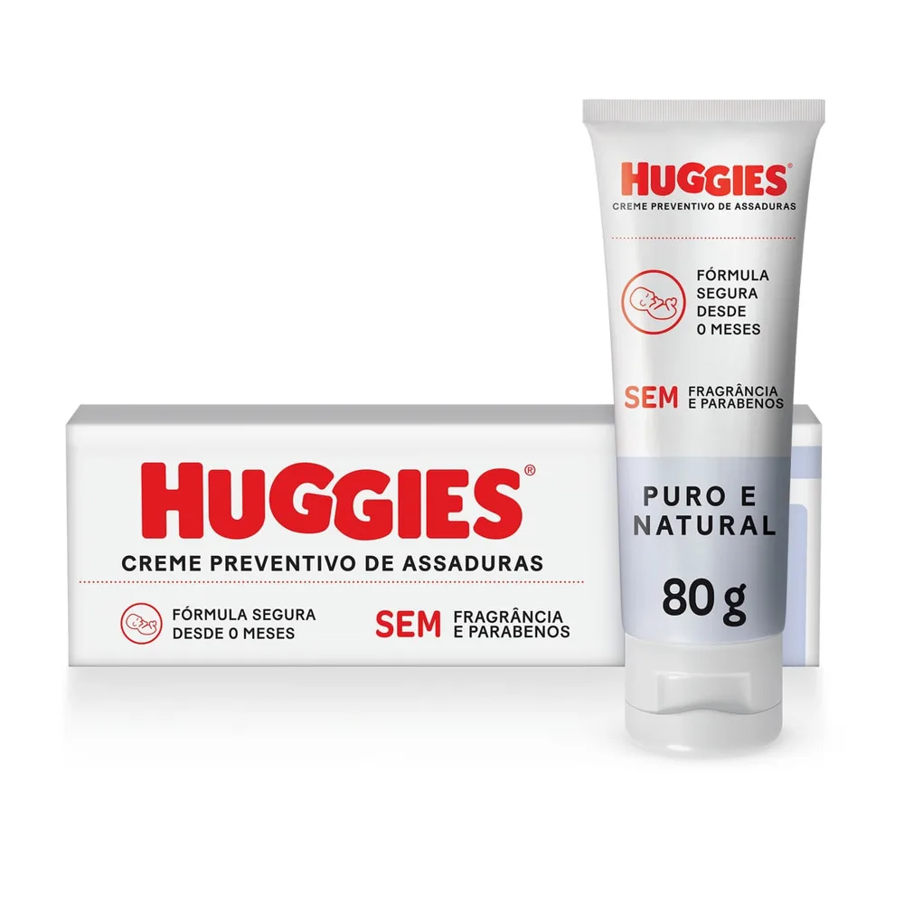 Creme de Assaduras Huggies Puro e Natural 80g
