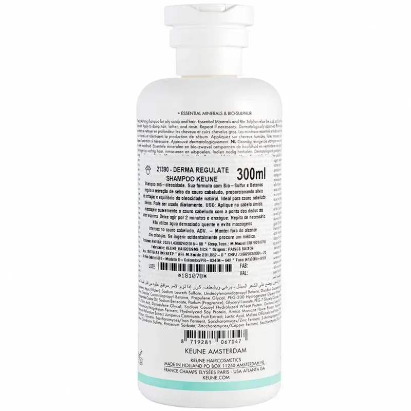 Shampoo Antioleosidade Care Derma Regulate Keune 300ml