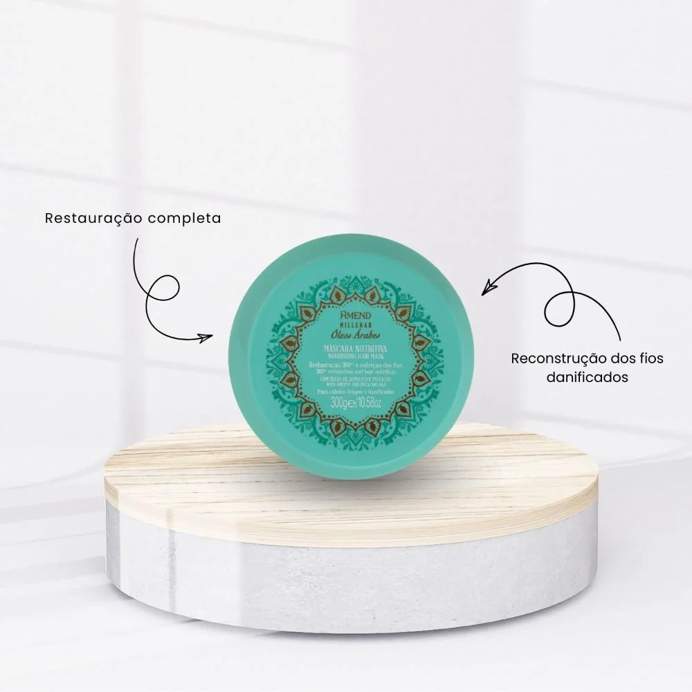 Amend - Máscara Millenar Óleos Árabes Nutritiva - 300g