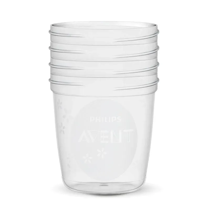 Kit Copos para Armazenamento de Leite Materno Philips Avent 180ml 10 Unidades