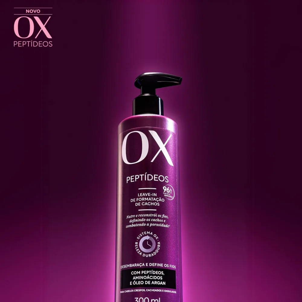 Leave-in OX Peptídeos Formatação de Cachos 300ml
