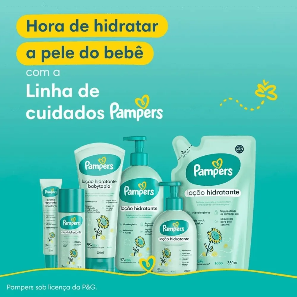 Loção Hidratante Infantil Pampers Babytopia Girassol 200ml
