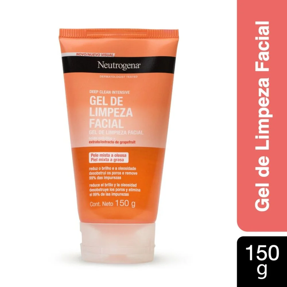Sabonete em Gel Facial Neutrogena Deep Clean Grapefruit 150g