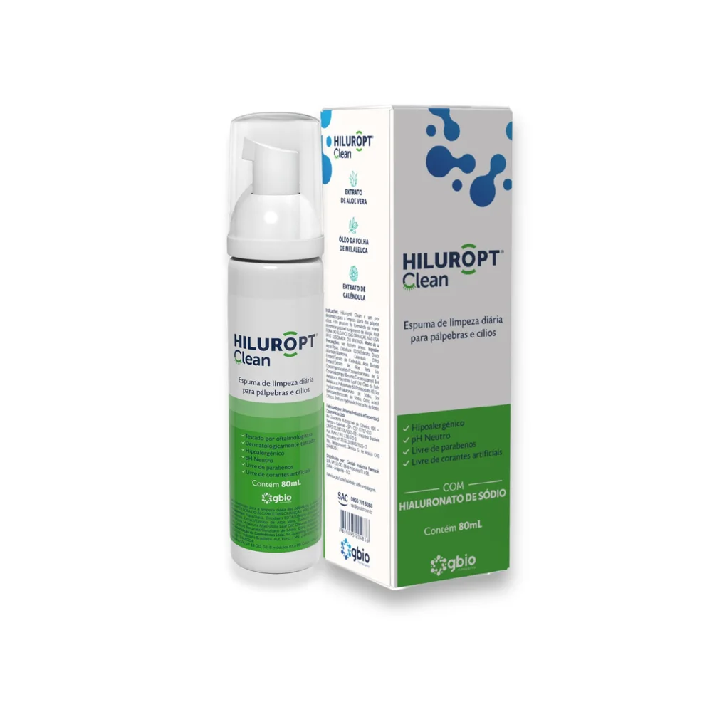 Hiluropt Clean Espuma De Limpeza Diária Frasco 80ml