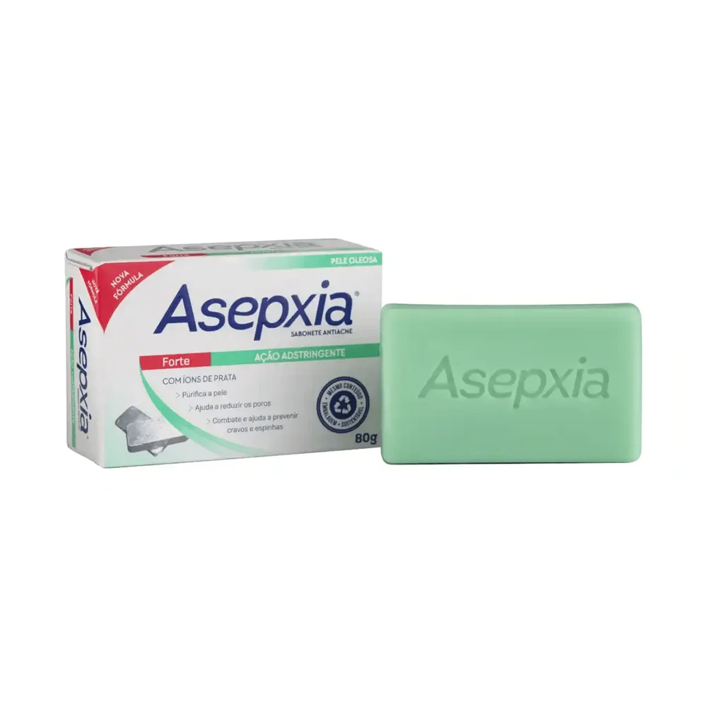Sabonete em Barra Facial Asepxia Forte Ação Adstringente 80g