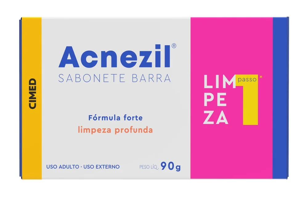Sabonete em Barra Facial Acnezil Fórmula Forte 90g