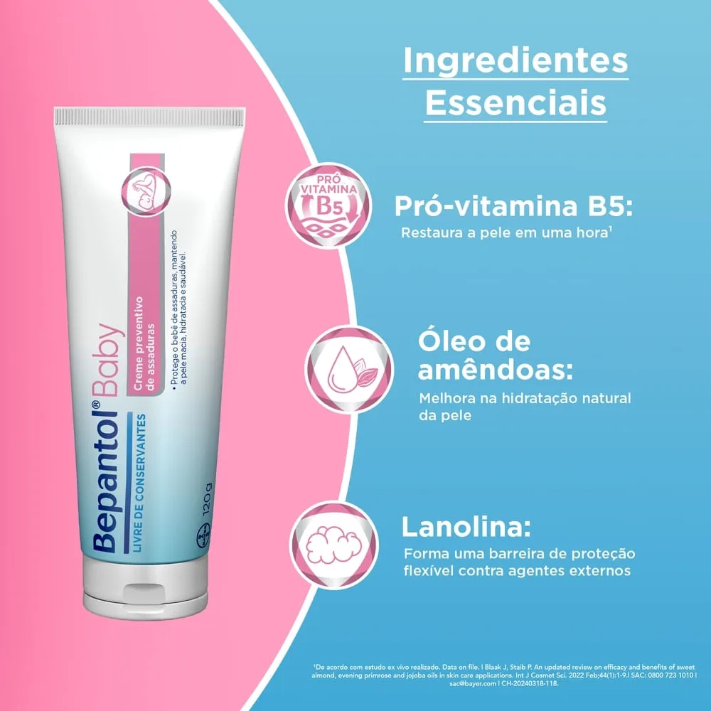 Kit Pomada para Assadura Bepantol Baby 120g 2 Unidades 25% Off na Segunda Unidade