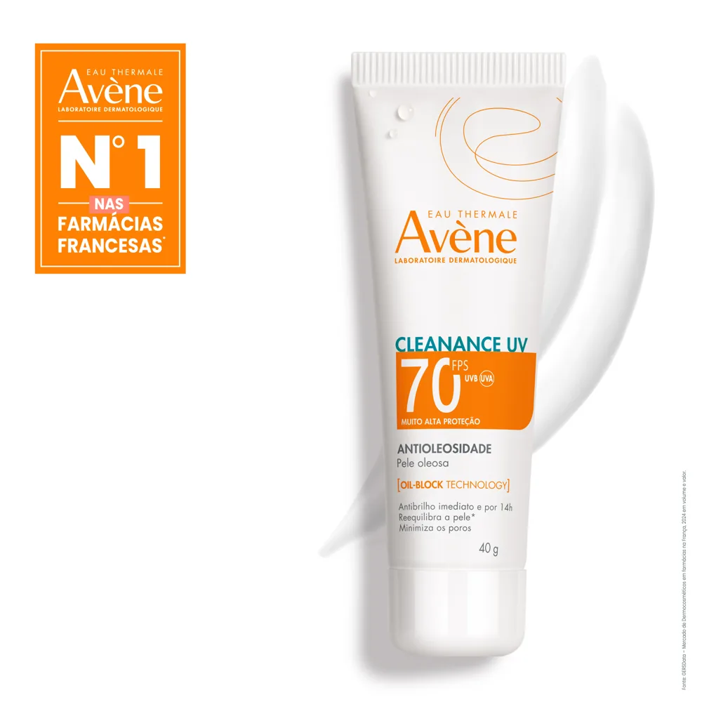 Protetor Solar Facial Avène Cleanance UV Antioleosidade FPS70 40g